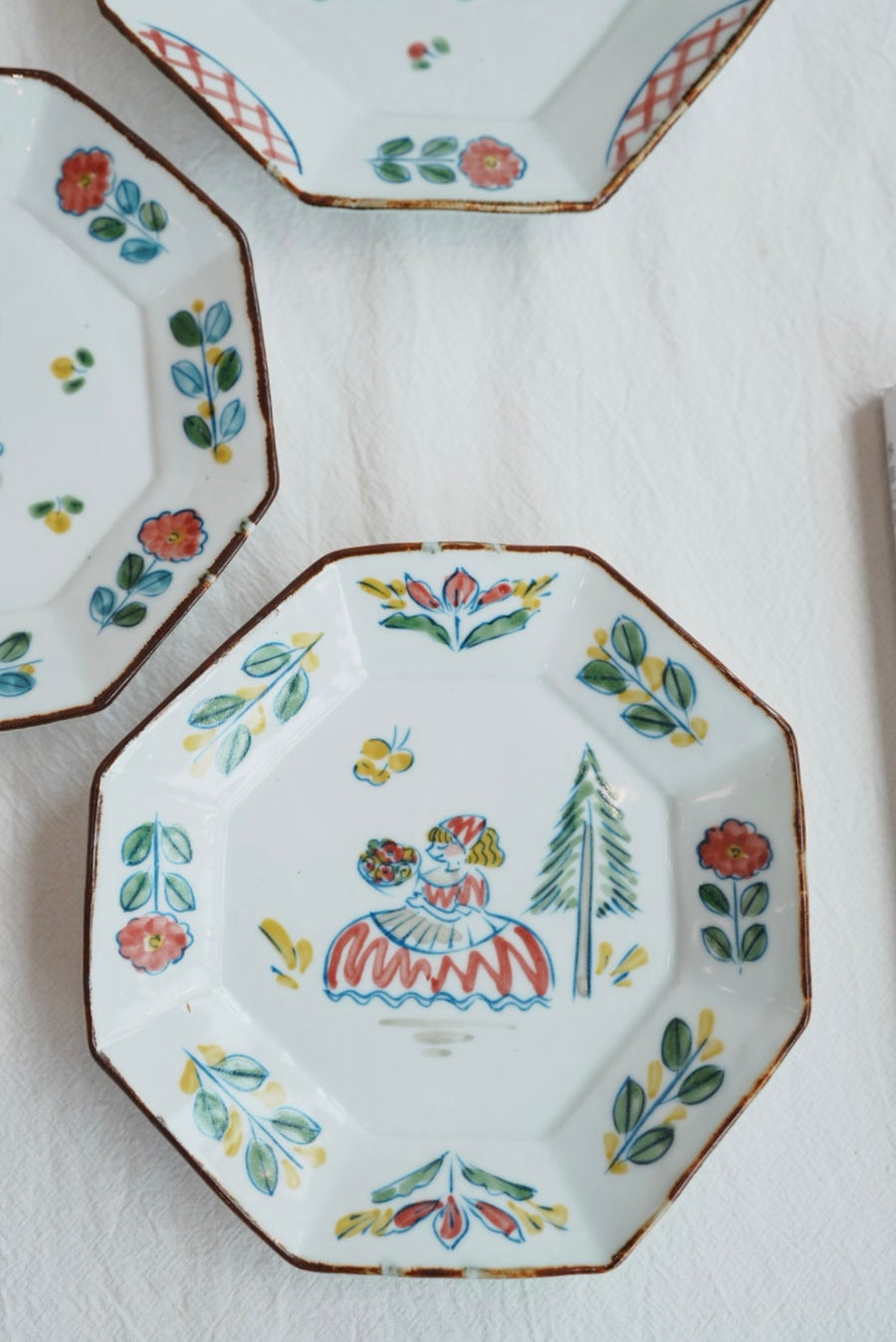TATA Pottery Studio 田中大輝 & 田边桂- Porcelain Octagon Plate TP05 #5