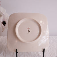 Tsubouchi Mayumi 坪内真弓 Bear Square Plate MT12 - White Bear