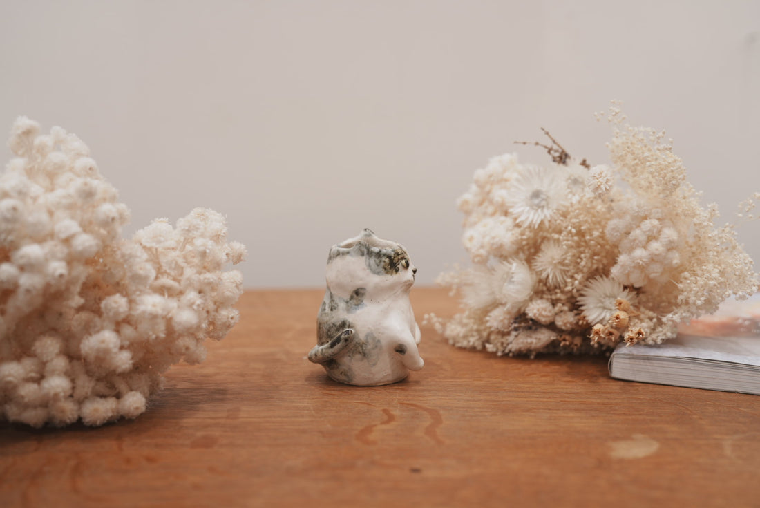 Shoko Matsuura 松浦唱子 Small Cat Flower Vase SM03 #2