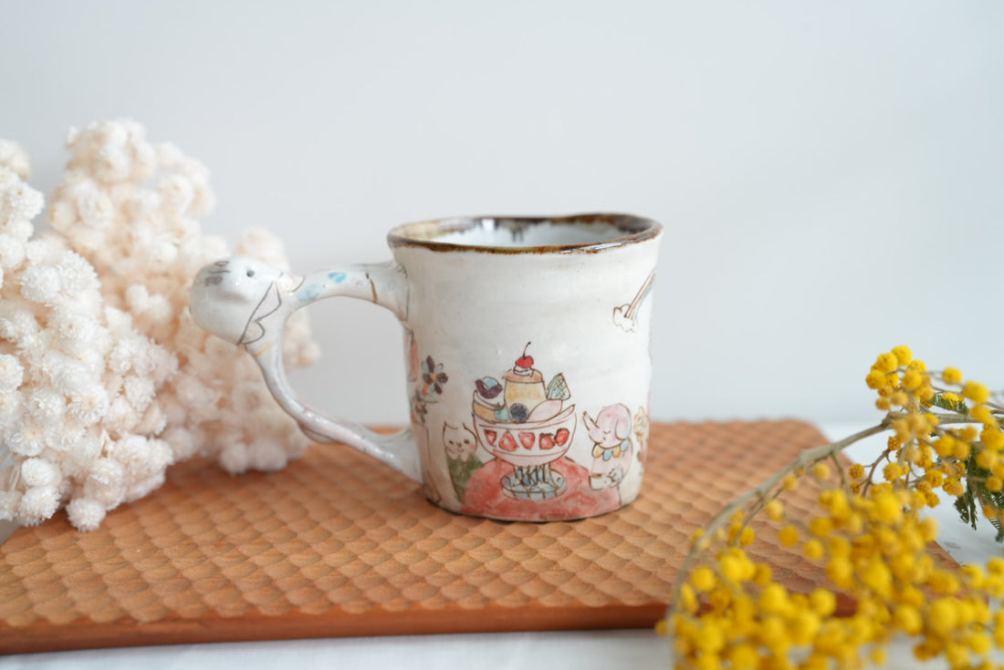 Sayo Horimizu 堀水小夜 Animal Handled Mug SH03