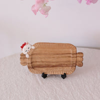 Ayataro Chopsticks Board - White Cat  - aya01