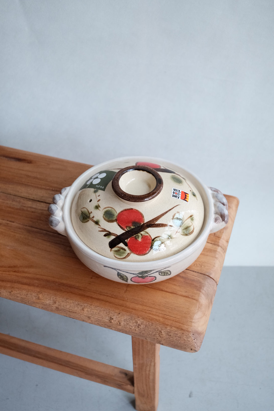 Donabe Banko Ware No.7 Persimmon Clay Pot