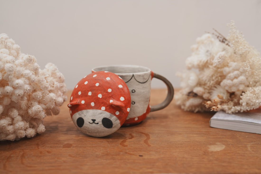 Fumiko Tsuchihashi 土橋文子 - Mug with Lid FT10 #2