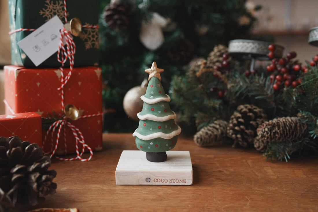 Coco Stone Christmas Tree Figure Decoration CS02