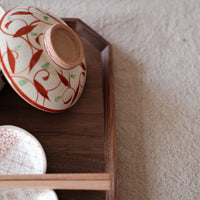 Wooden Octagonal Dinner Tray