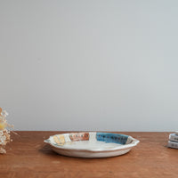Hapun Pottery 拝志睦子 Flower Plate HP02