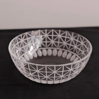 Miki Yamaguchi 山口未来 Kiriko Glass Medium Bowl Lattice Dot