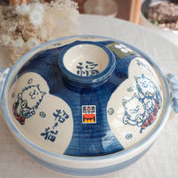Donabe Banko Ware No.9 Lucky Cat Clay Pot