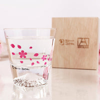 Edo Glass Mt. Fuji Sakura Glass Cup Coloring Changing Cups