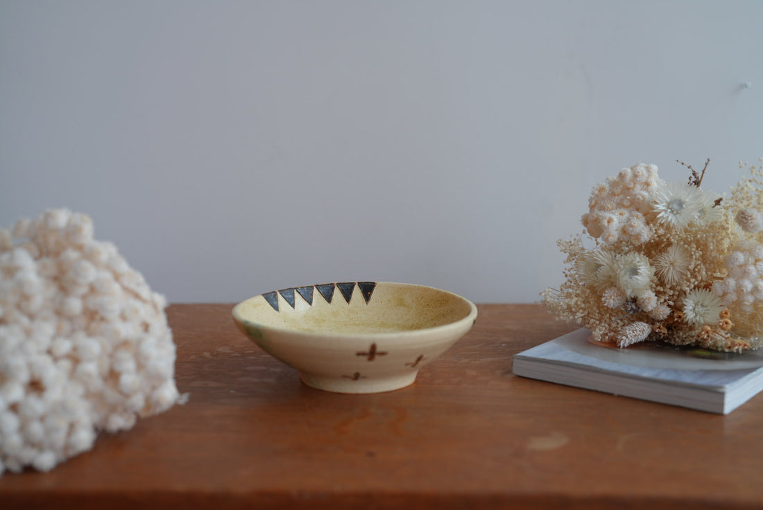 Shoko Hirano 平野照子 Cat Large Bowl SR14 #5