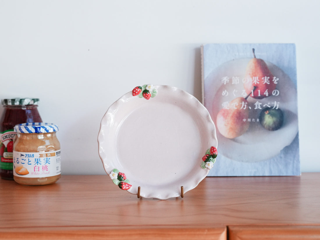 Aiko Miura 三浦愛子 Strawberry Mug with Saucer - Pink AM17