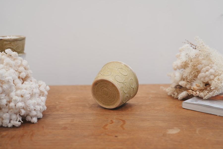 Tomoko Kubo コンガリ舍 Yellow Butterfly Free Cup TK11