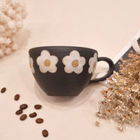 Kei Mitsumochi ミツ持啓 Flower Mug - Black KM56