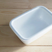 Noda Horo White Series Enamel Food Container
