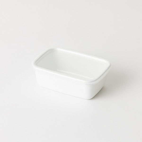 Noda Horo White Series Enamel Food Container