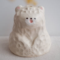 Kato Mikiko 加藤美纪子 Large Bear Vase - MK43