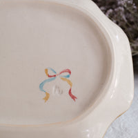 Nakagaki Tomoko Water Color Hand Painted Cross Shaped Plate - KP8 #2