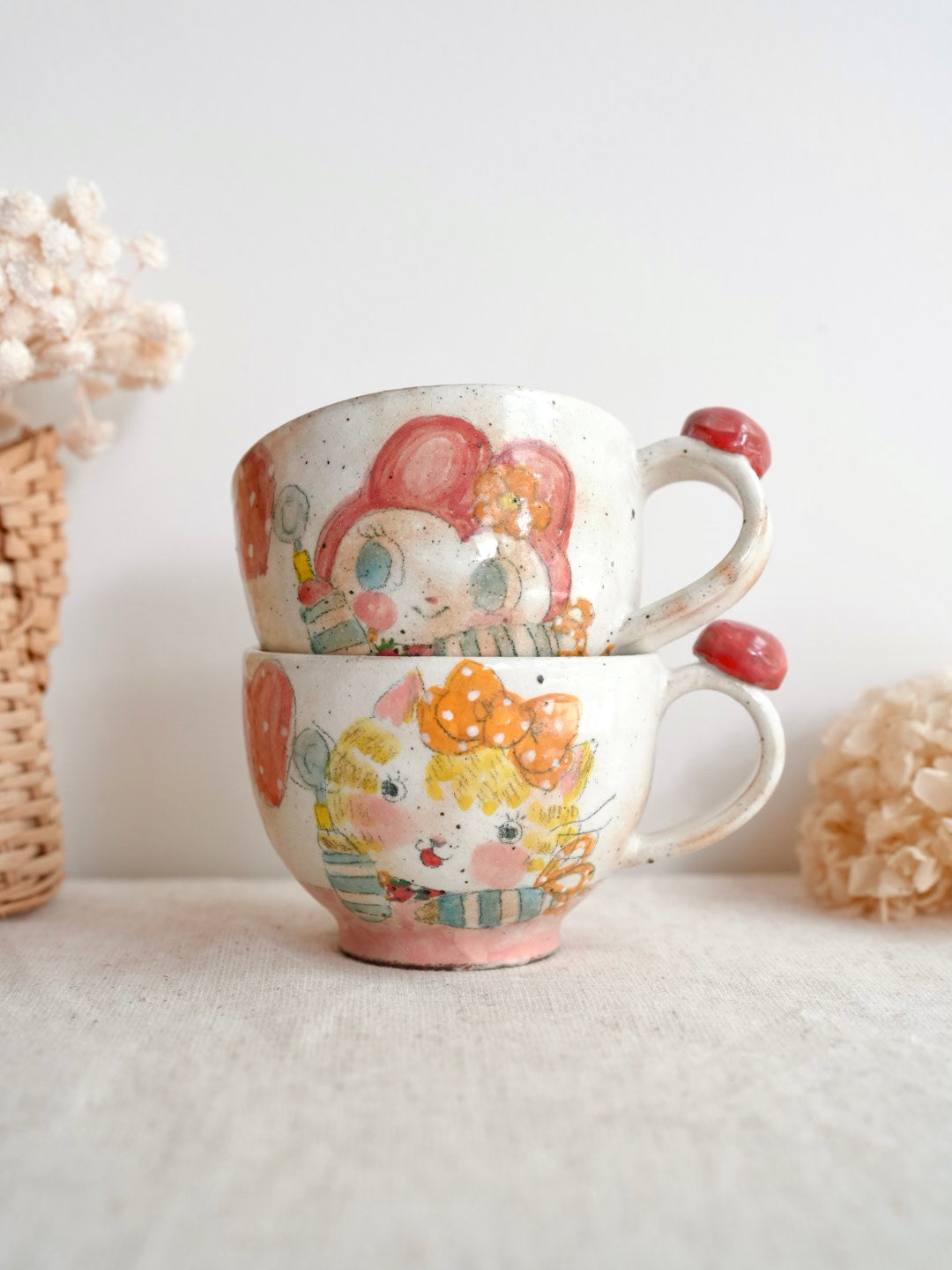 Asako Yamaguchi 山口麻子 Animal Large Round Mug AI02