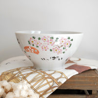 夕立窯 Fully Handmade Ramen Bowl - Sakura & Rabbit