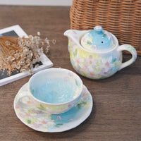 Seto Ware Flower Teapot