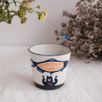 Nakagaki Tomoko Kohiki Hand Painted Teacup  - KP6