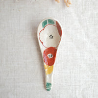 Seto Ware Flower Soup Spoon