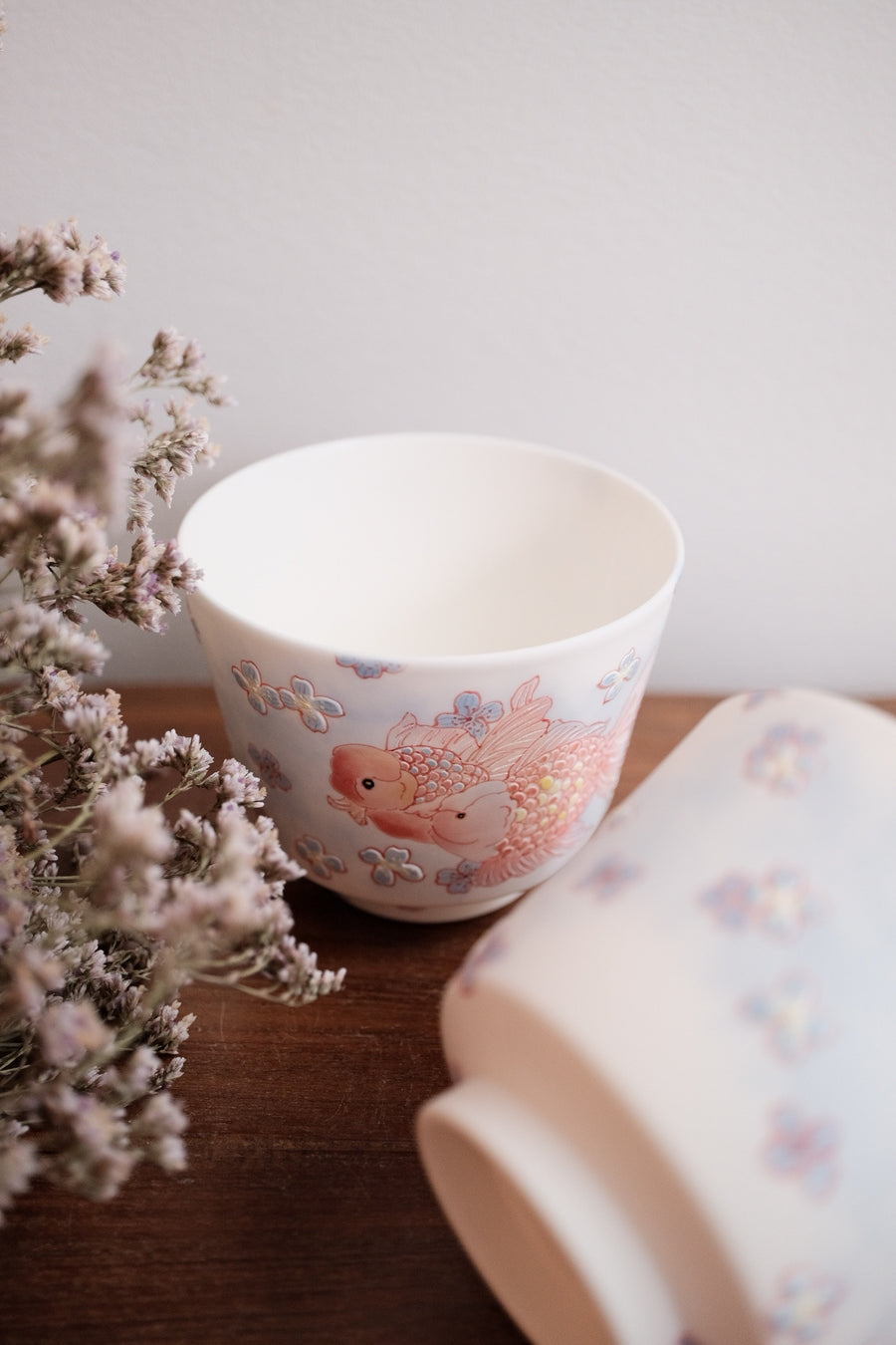 Baizhi Studio - Purple Kinyo Flower Coffee/Tea Cups