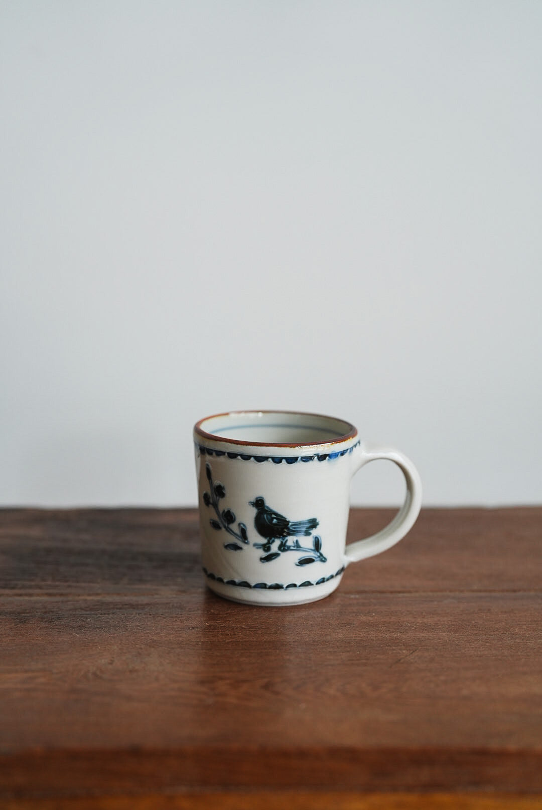 Kazuaki Shimura 志村和晃- Sometsuke Bird Motif Mug KAS05