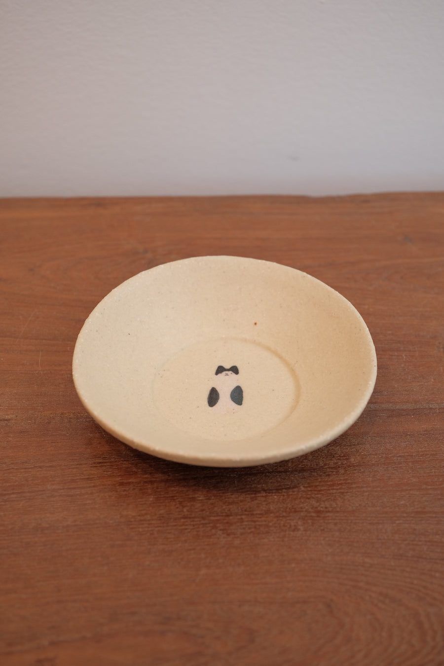 Aya Watanuki 綿貫彩 Shallow Mini Saucer - Yellow Cat