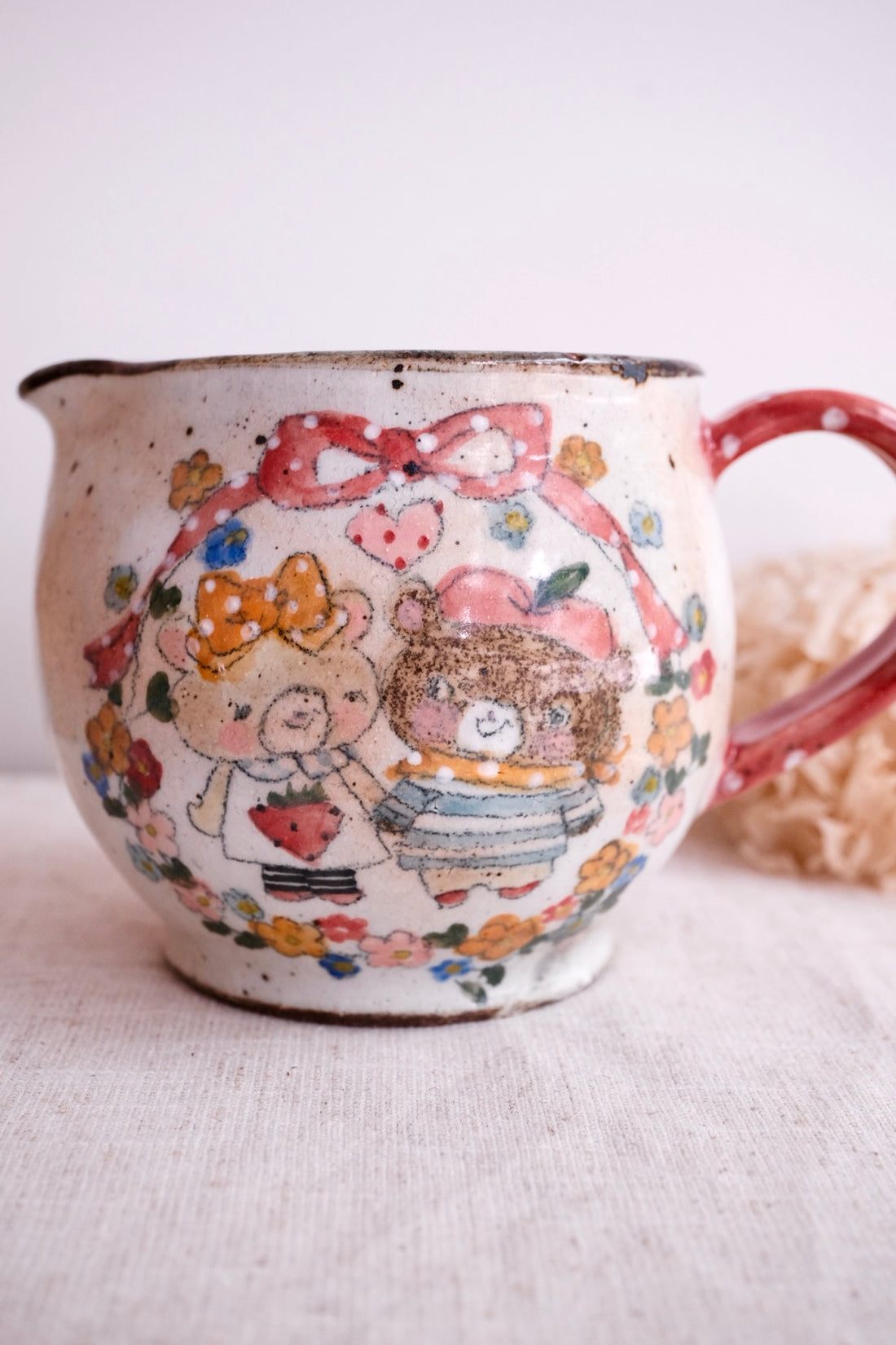 Asako Yamaguchi 山口麻子 Animal Couple Jug AI27b