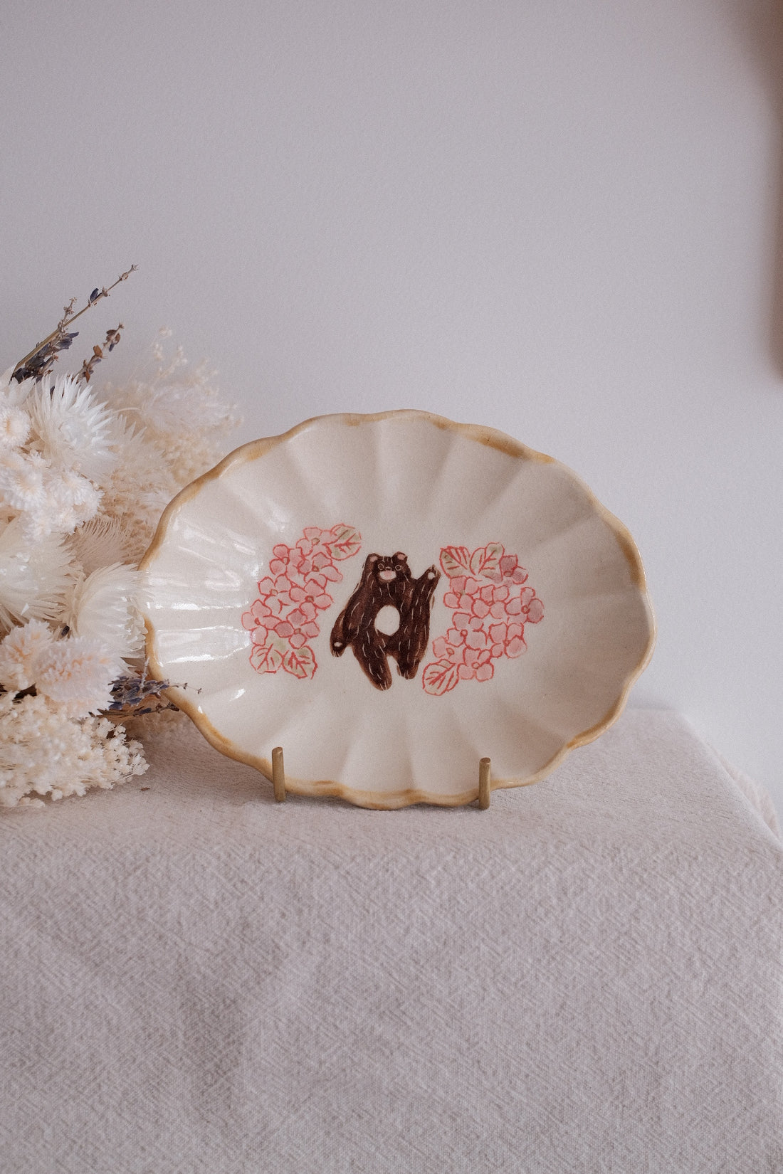 Kato Mikiko 加藤美纪子 Flower-shaped Plate - MK27