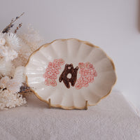 Kato Mikiko 加藤美纪子 Flower-shaped Plate - MK27