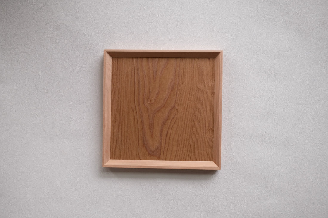 Non-Slip Surface Natural Wood Serving Tray