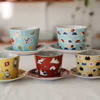 Kutani ware Tea Cups and Saucer