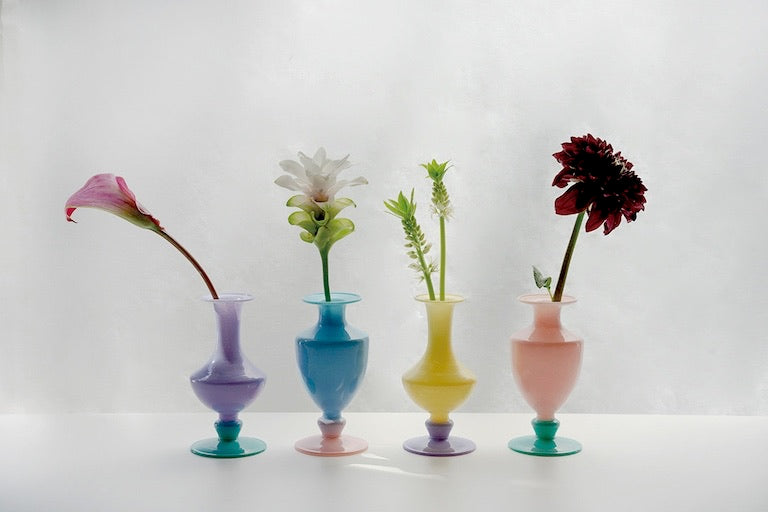 Amabro Ware Two Tone Glass Mini Vase