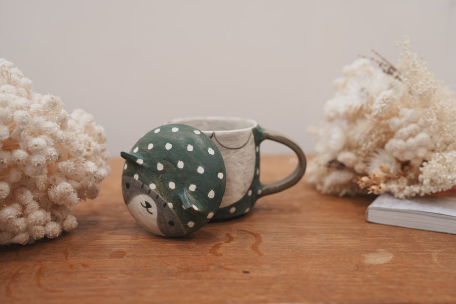 Fumiko Tsuchihashi 土橋文子 - Mug with Lid FT10 #5