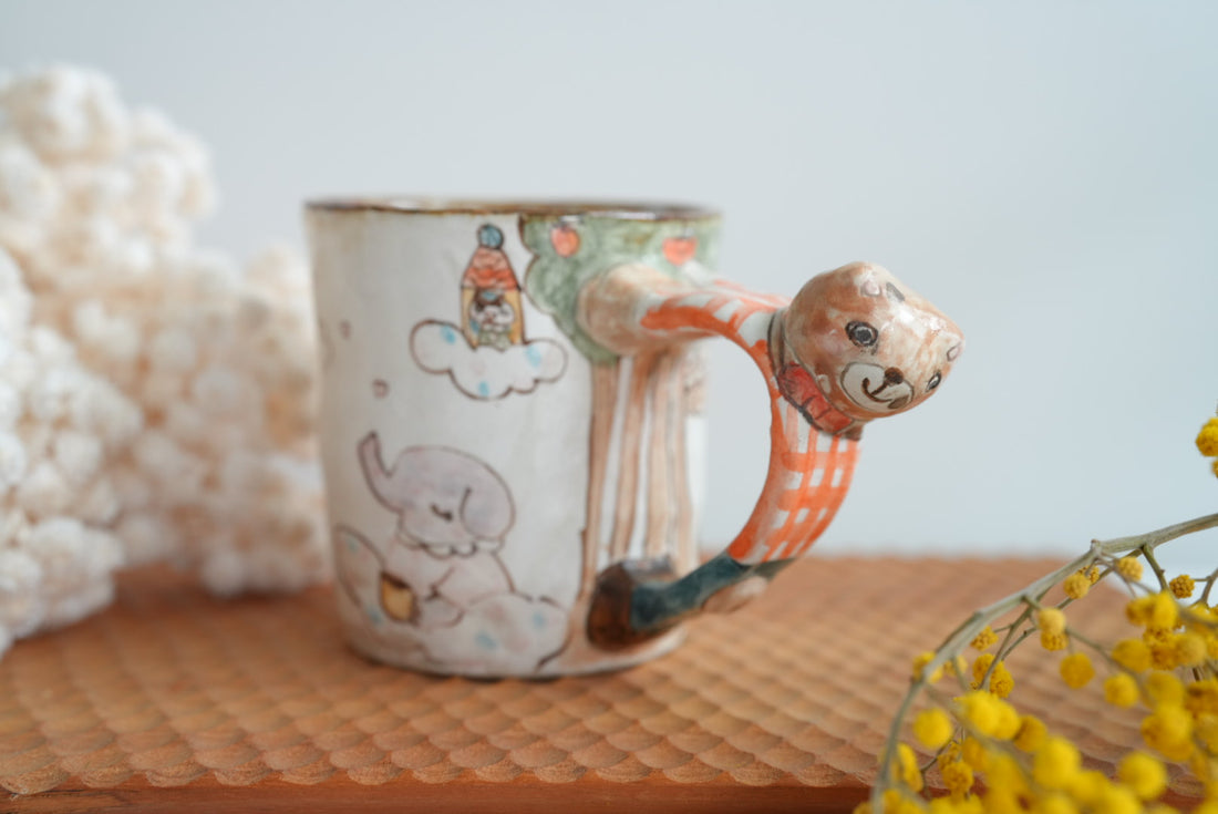Sayo Horimizu 堀水小夜 Animal Handled Mug SH03