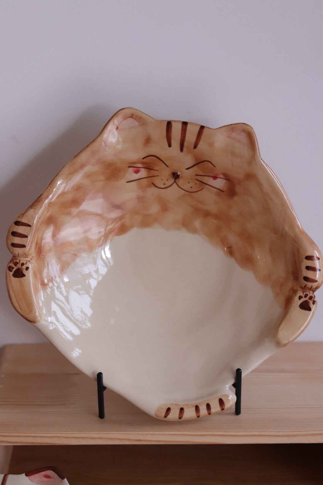 Hasami ware Lucky Cat Large Plate