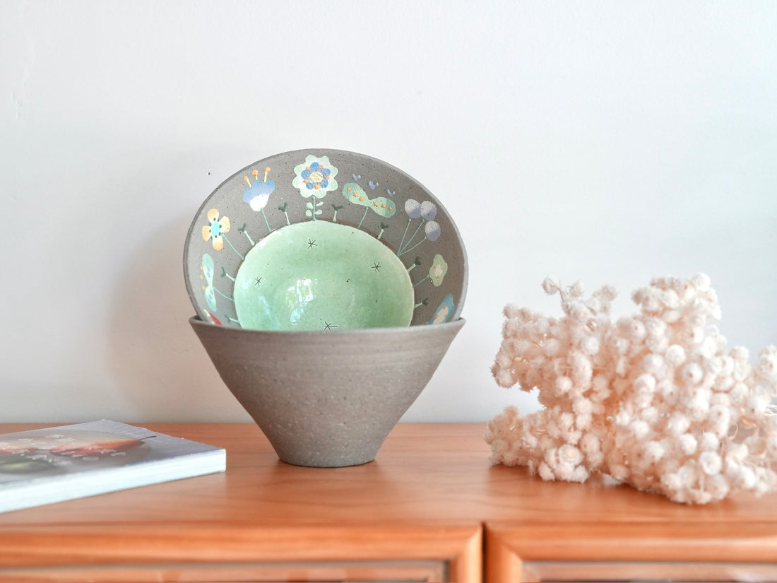 Akemi Nakamura 中村明美 Flower Ramen Bowl AN18