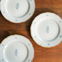 Kazuaki Shimura 志村和晃- Sometsuke Floral 6" Rimmed Plate KAS03