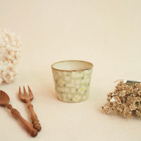 Makiko Sato 佐藤牧子- Green Mixed Pattern Free Cup MS12