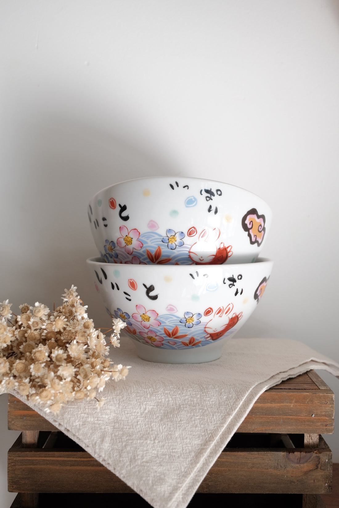 夕立窯 Fully Handmade Ramen Bowl - Sakura