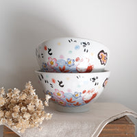 夕立窯 Fully Handmade Ramen Bowl - Sakura