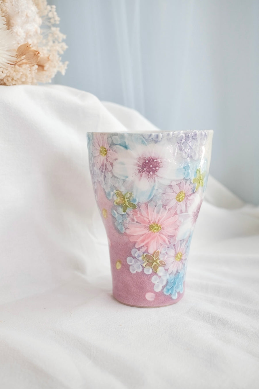 Seto Ware Flower Coke Cup