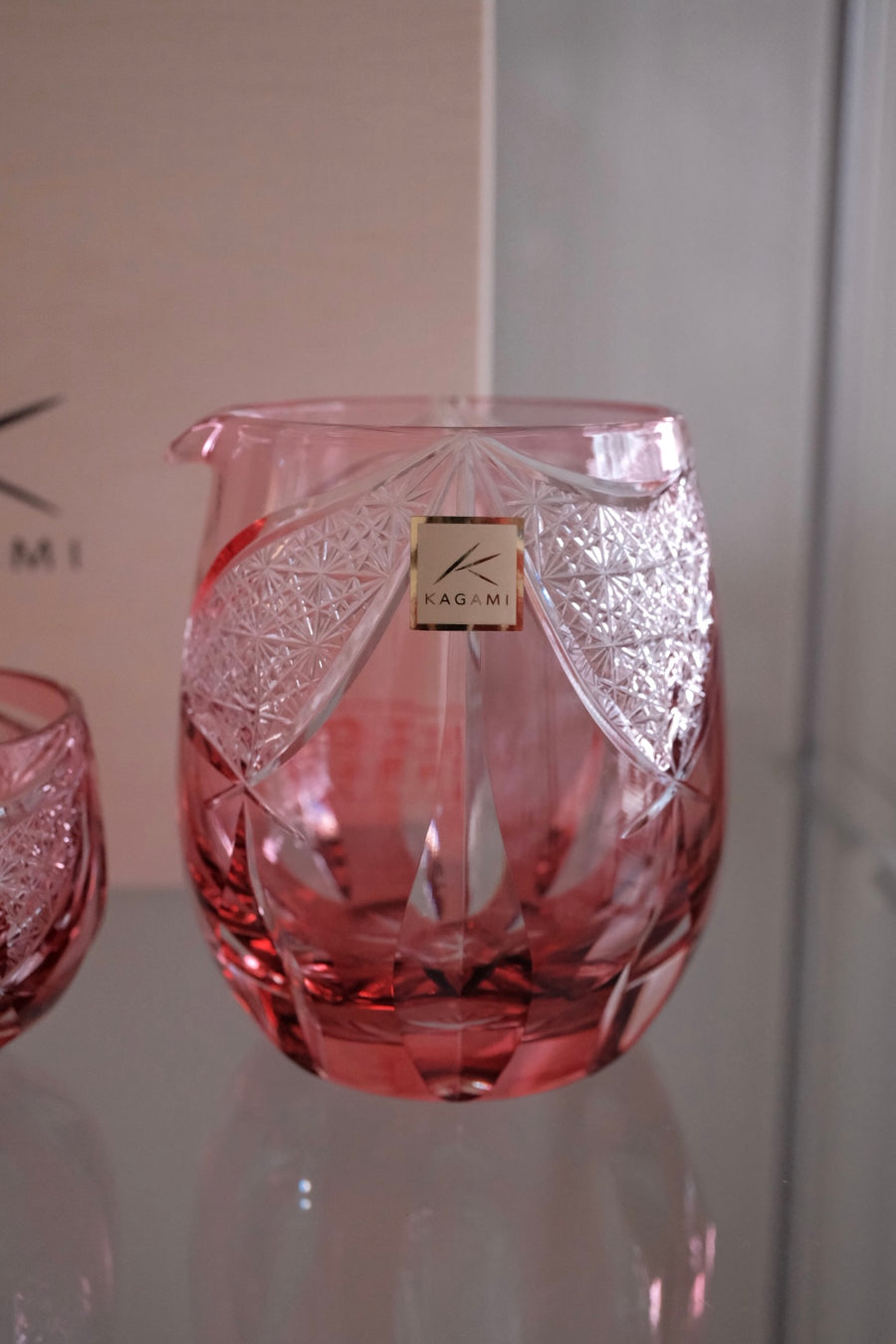 Kagami Crystal - Sake Barware, Edo Kiriko “Kagura”