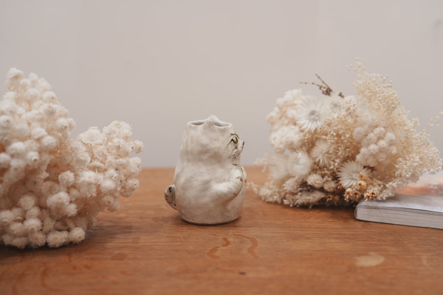 Shoko Matsuura 松浦唱子 Medium Cat Flower Vase SM02 #2
