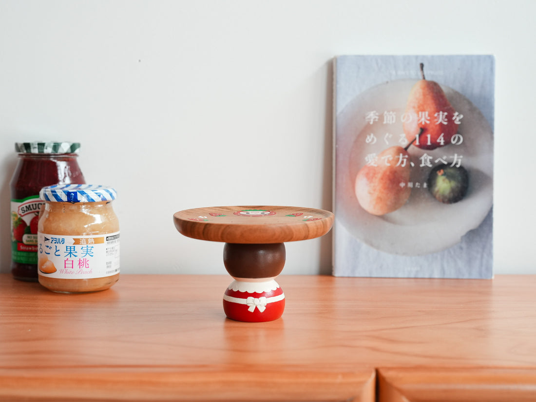 Kiezakka 木繪雜貨 Pedestal Plate - Strawberry KZ03