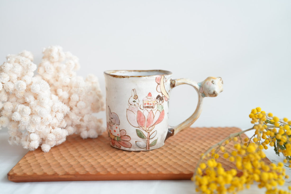 Sayo Horimizu 堀水小夜 Animal Handled Mug SH03