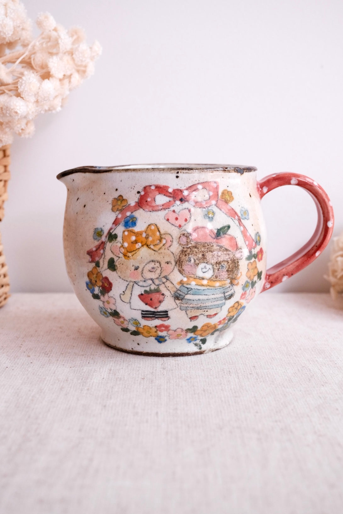 Asako Yamaguchi 山口麻子 Animal Couple Jug AI27b
