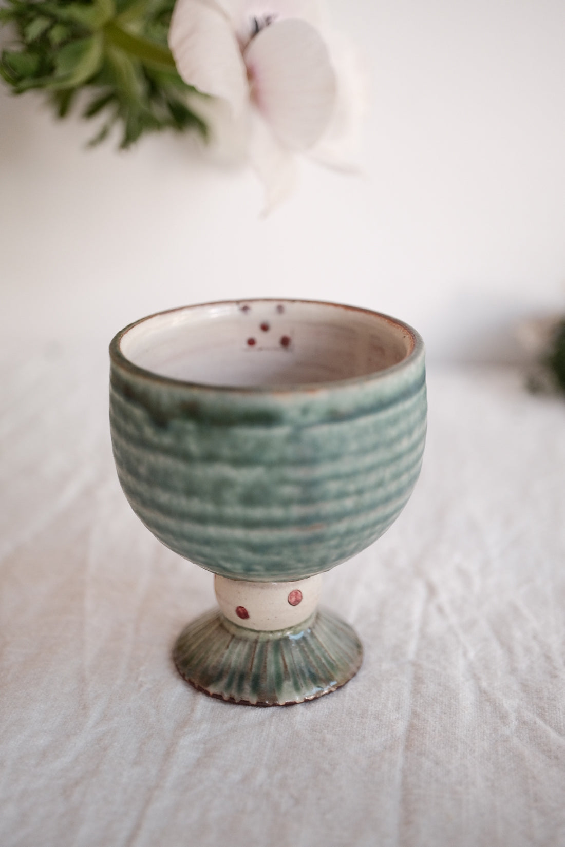 Tsubouchi Mayumi 坪内真弓 Hand Painted Goblet MT17 - #3